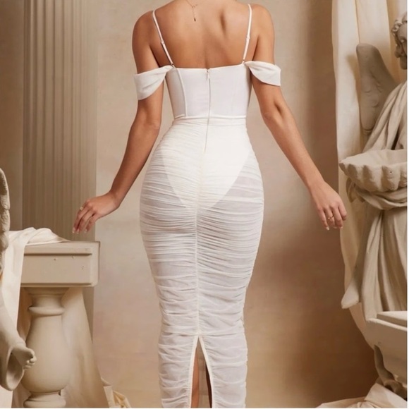 Oh Polly Cecily Dress Cream SEE DESCRIPTION - Picture 2 of 12